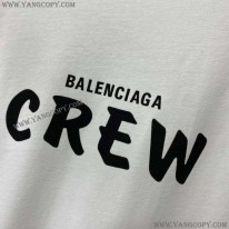 バレンシアガ コピー CREWロゴ Tシャツ ホワイト baa41967