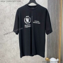 バレンシアガ 偽物 WFP ミディアム Tシャツ ブラック bai24340