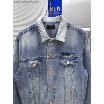 バレンシアガ 偽物 Corporate Large Fit ジャケット ヴィンテージブルー ライトデニム 657608TDW154307