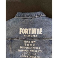 バレンシアガ スーパーコピー Fortnite©2021 EPIC GAMES, INC Large Fit ジャケット デニム ブルー bas78281