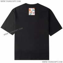 バレンシアガ スーパーコピー ×グッチ ブラック ロゴ Tシャツ guz47800