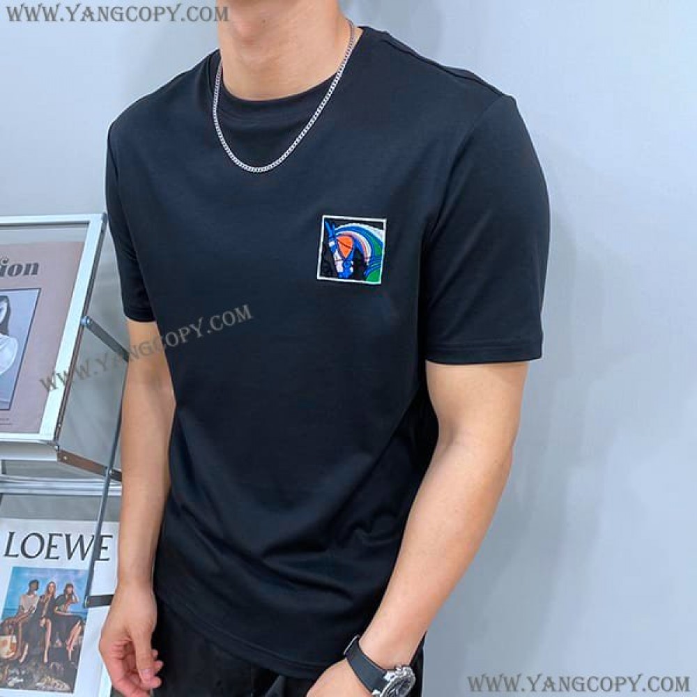 エルメス 偽物 Canoe ロゴTシャツ era62240