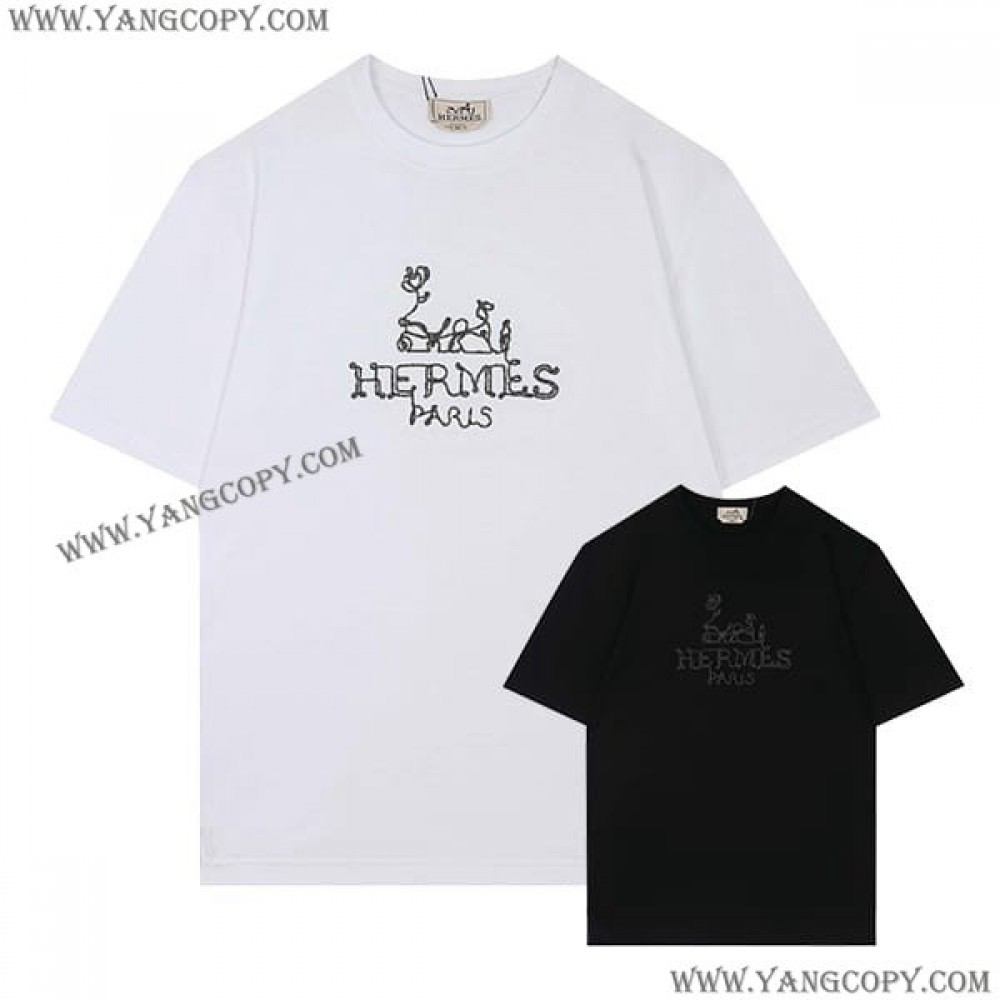 エルメス 偽物 ロゴTシャツ ers82828