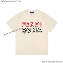 フェンディ スーパーコピー roma ロゴ Tシャツ feq98683