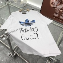 adidas x グッチ 偽物 コットン Tシャツ gui13594