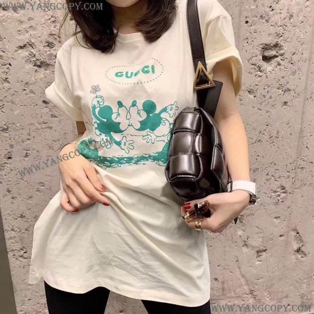 グッチ コピー コットン Tシャツ 半袖 ロゴ gup75443