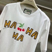 グッチ スーパーコピー さくらんぼ コットン Tシャツ gug98874