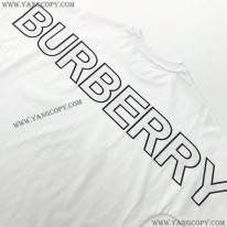 バーバリー コピー Tシャツ クルーネック 半袖 ロゴ Bay86994