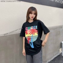 グッチ 偽物 ヤシ コットン Tシャツ guc81693