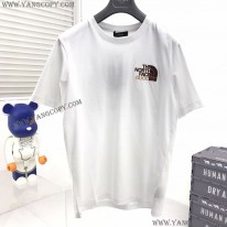 グッチ 偽物 x ノースフェイス コラボ 半袖Tシャツ gux97217