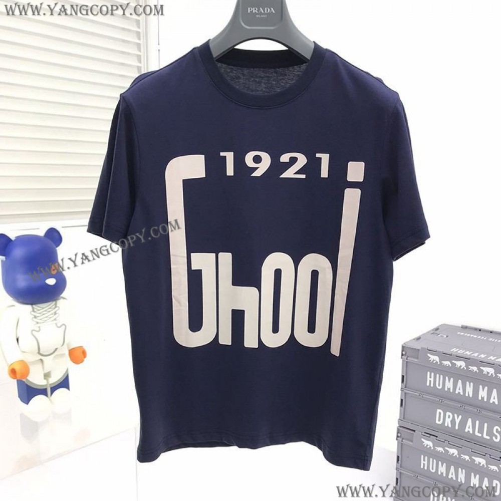 グッチ コピー クリスタル 1921 グッチ コピー コットン Tシャツ パロディ gul34129