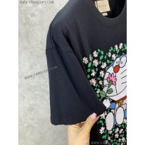 ドラえもんx グッチ 偽物 オーバーサイズ Tシャツ gue63908