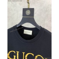 グッチ スーパーコピー コットン Tシャツ 半袖 ロゴ gud96553