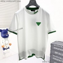 ボッテガ ヴェネタ スーパーコピー コントラスト ステッチ Tシャツ bor90190