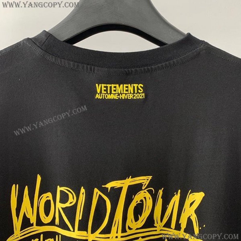 ヴェトモン スーパーコピー  WORLD TOUR ロゴ Tシャツ vuh99924