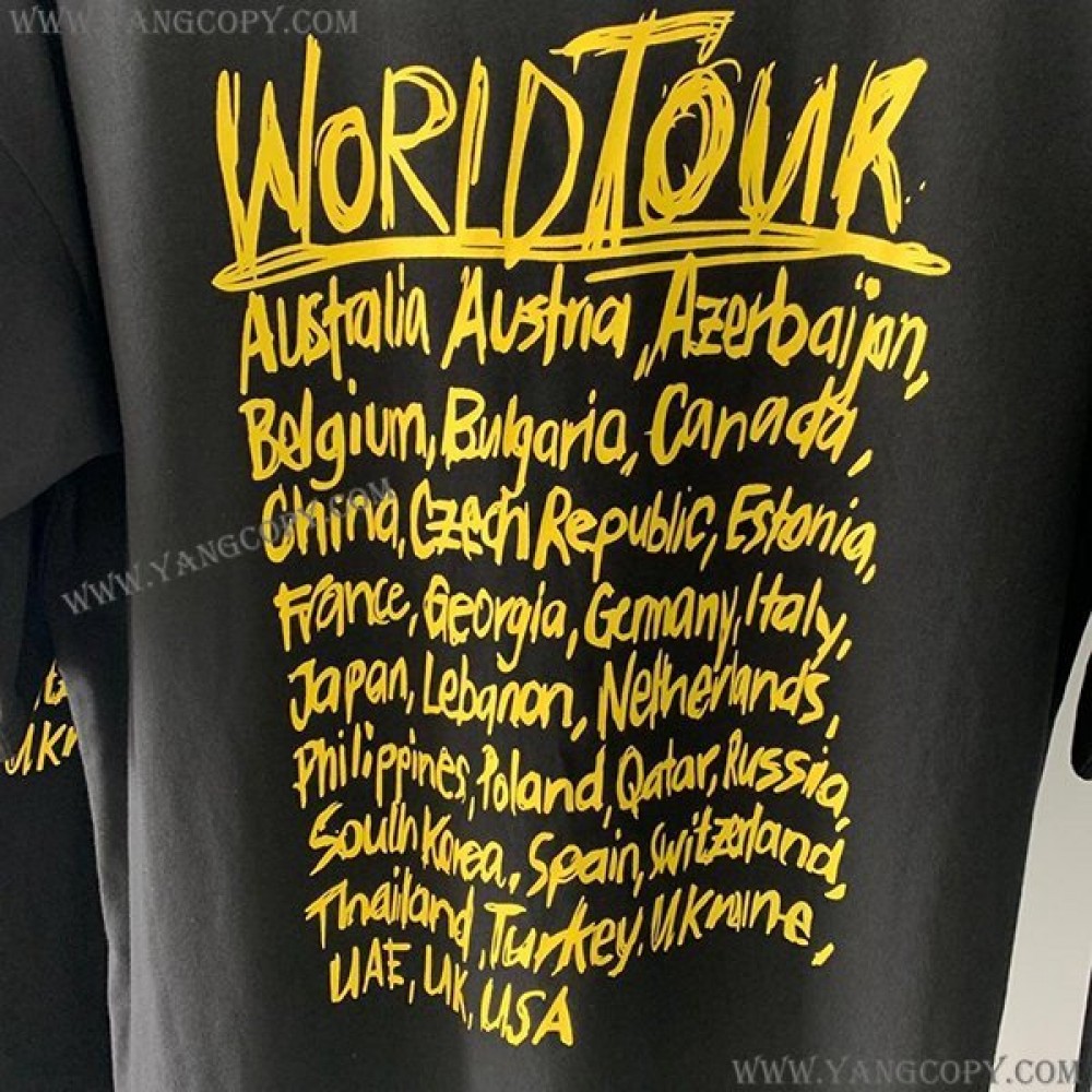 ヴェトモン スーパーコピー  WORLD TOUR ロゴ Tシャツ vuh99924