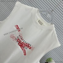 MM6 メゾンマルジェラ 偽物 ナンバリング ロゴ Tシャツ ベスト 2色 Mas03925