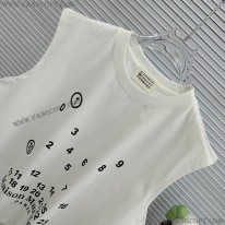 MM6 メゾンマルジェラ 偽物 ナンバリング ロゴ Tシャツ ベスト 2色 Mad64838