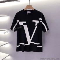 ヴァレンティノ 偽物 Tシャツ VLTN コットンロゴ Tシャツ 2色 Vut28423