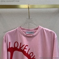 ヴァレンティノ スーパーコピー LOVE Vロゴ コットン 半袖 Tシャツ Vun68592