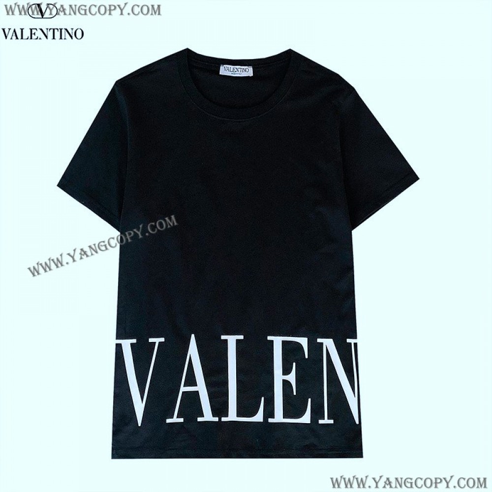 ヴァレンティノ スーパーコピー Tシャツ VLTN コットンロゴ Vug98960