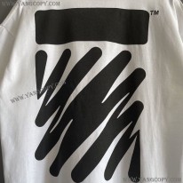 オフホワイト コピー Diagonal コットンTシャツ ofr65676