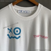 オフホワイト 偽物 グラフィティ アローロゴTシャツ ofw33659