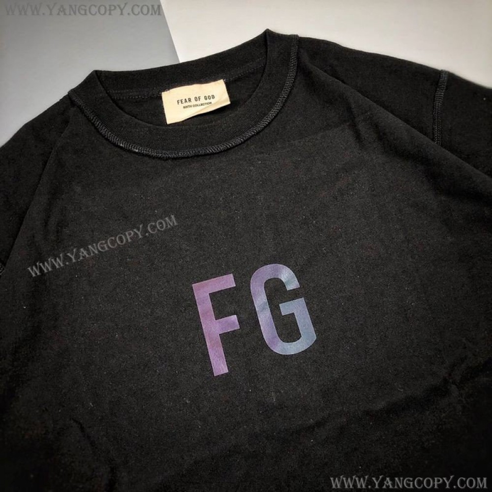 フィアオブゴッド 偽物 FG Tシャツ ブラック fip40677