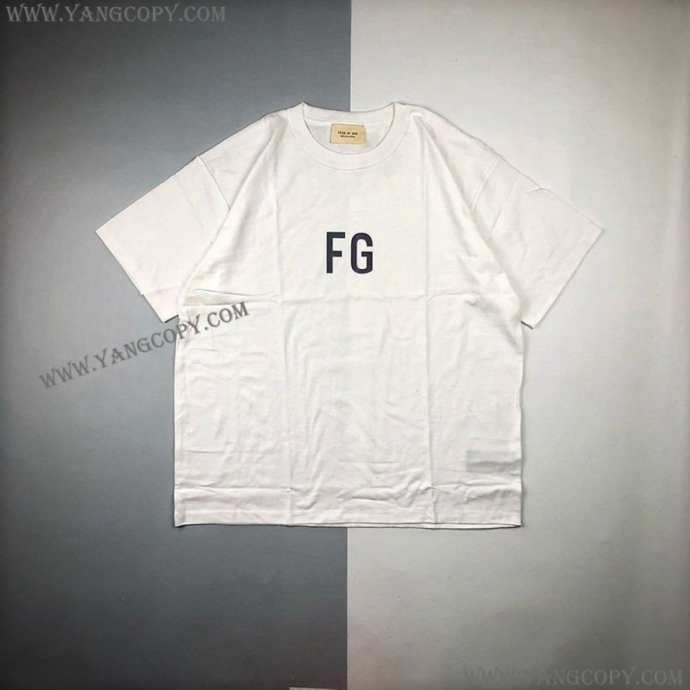 フィアオブゴッド 偽物 FG Tシャツ ホワイト fij73857