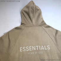 フィアオブゴッド 偽物 ESSENTIALS パーカー カーキ fim56435