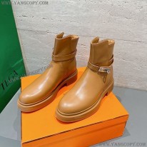 エルメス 偽物 Bottines Veo ヴェオ 厚底 アンクルブーツ ブーティ erw56215