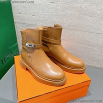 エルメス 偽物 Bottines Veo ヴェオ 厚底 アンクルブーツ ブーティ erw56215