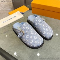 ルイヴィトン コピー モノグラムデニム LV コージーフラットシューズ 1AB3P8