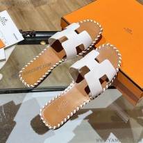 エルメス スーパーコピー Oran sandal オラン レザー＆キャンバス サンダル 送込 ery30046