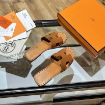 エルメス スーパーコピー Oran sandal オラン レザー＆キャンバス サンダル erd09296