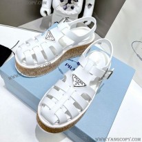 プラダ 偽物 Rubber wedge platform sandals ウェッジサンダル pub83961