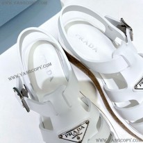 プラダ 偽物 Rubber wedge platform sandals ウェッジサンダル pub83961