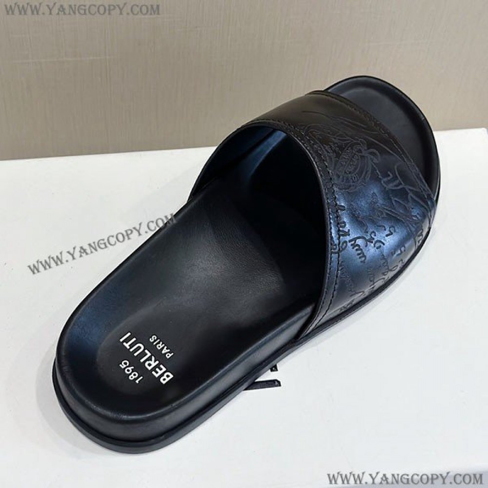 ベルルッティ 偽物 エギオ サンダル Stamp Leather Sandal bec86944