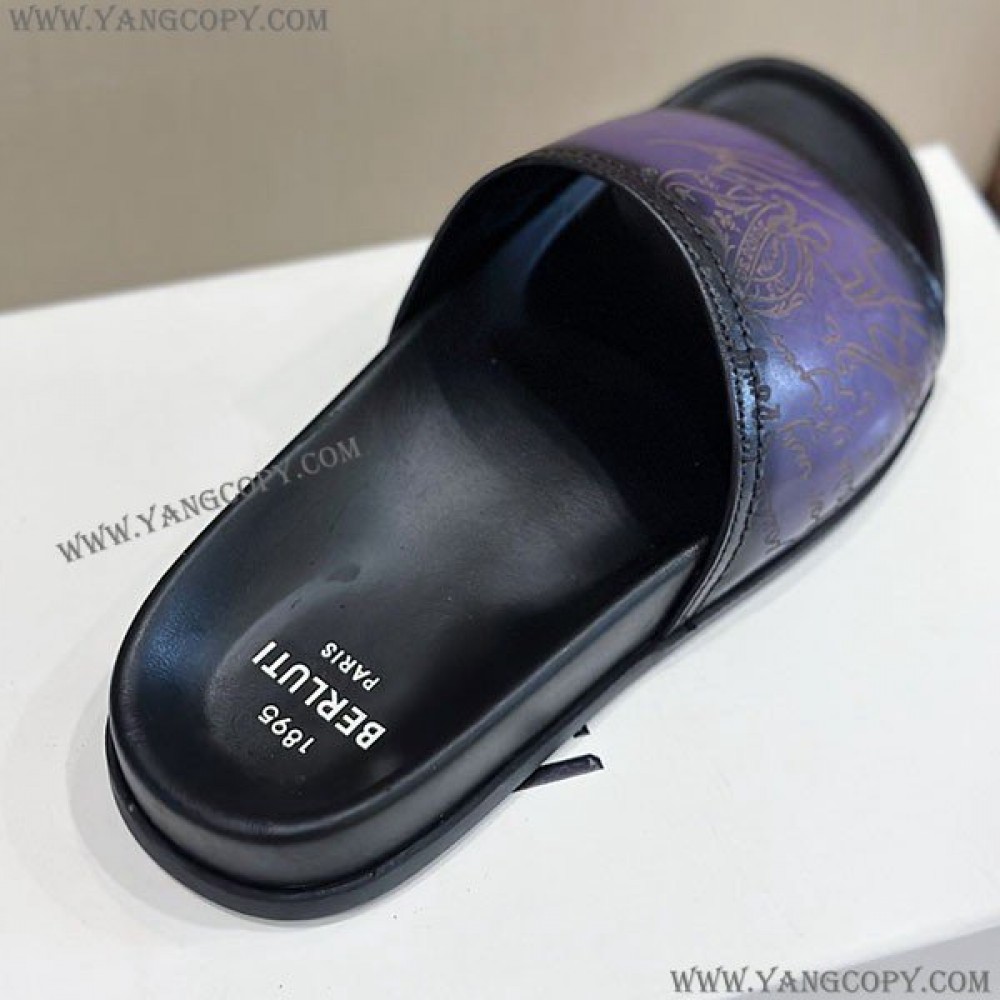 ベルルッティ コピー エギオ サンダル Stamp Leather Sandal bej44198