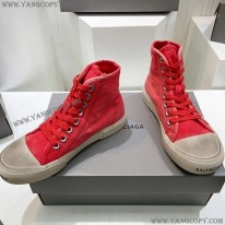 バレンシアガ スーパーコピー PARIS HIGH TOP スニーカー レッド bap22382