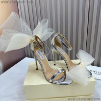 ジミーチュウ 偽物 Averly 100 bow-detailed satin pumps jiy36757