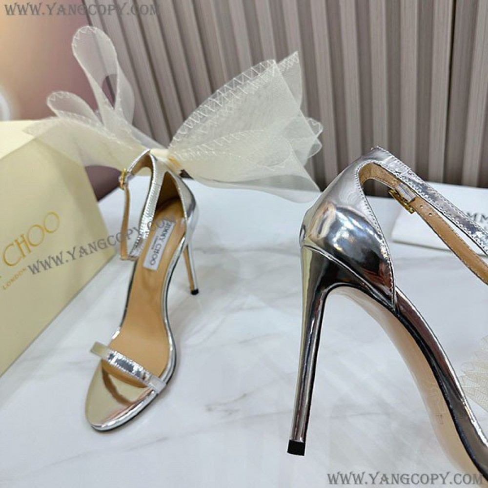 ジミーチュウ 偽物 Averly 100 bow-detailed satin pumps jiy36757