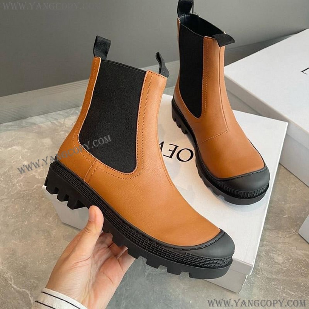 ロエベ スーパーコピー ブーツ CHELSEA BOOT カーフ サイドゴアブーツ loh33544