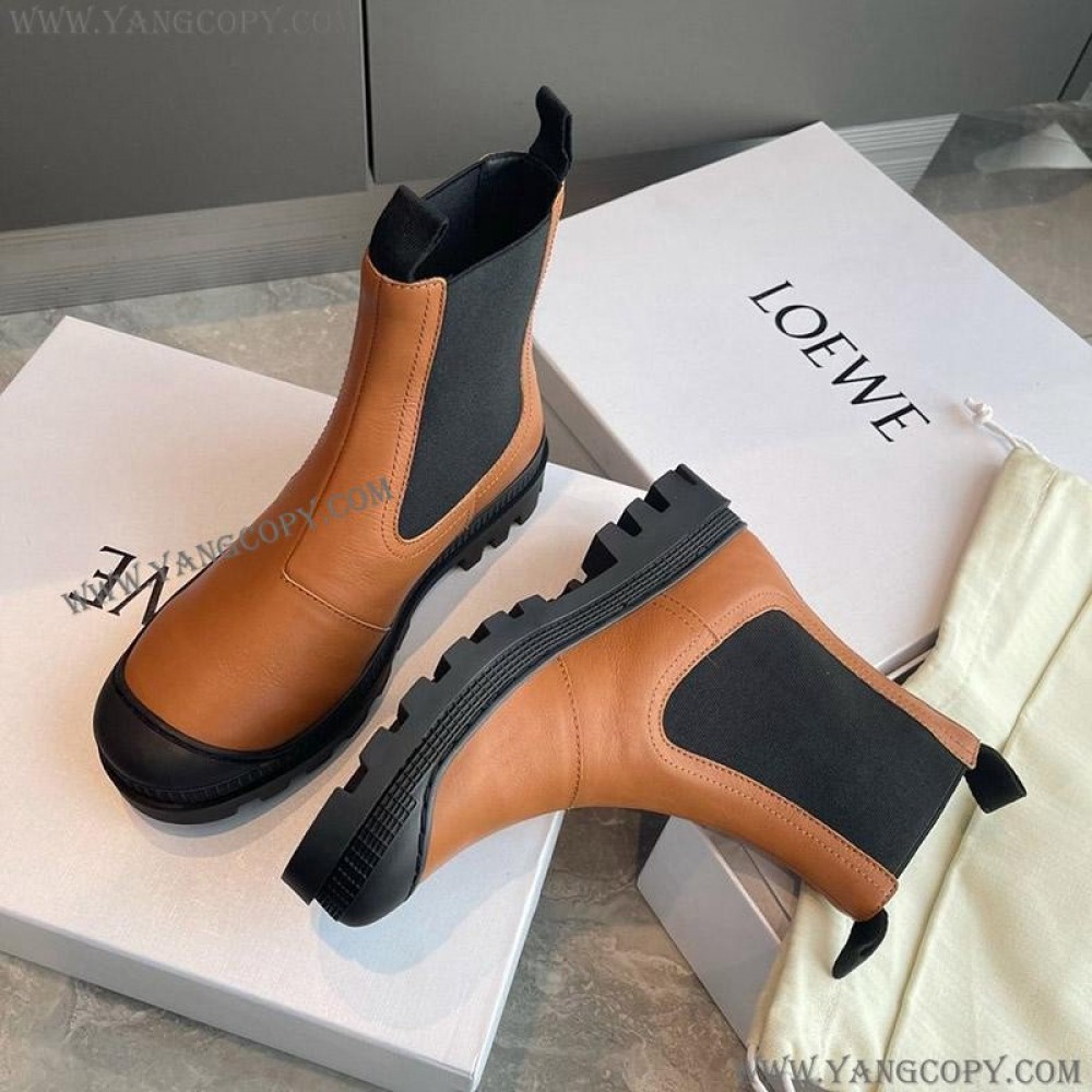 ロエベ スーパーコピー ブーツ CHELSEA BOOT カーフ サイドゴアブーツ loh33544