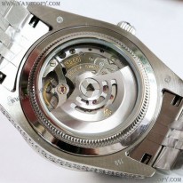 ロレックス 偽物 腕時計 デイトジャスト 41MM ブラック メンズ 全面ダイヤ rox07074