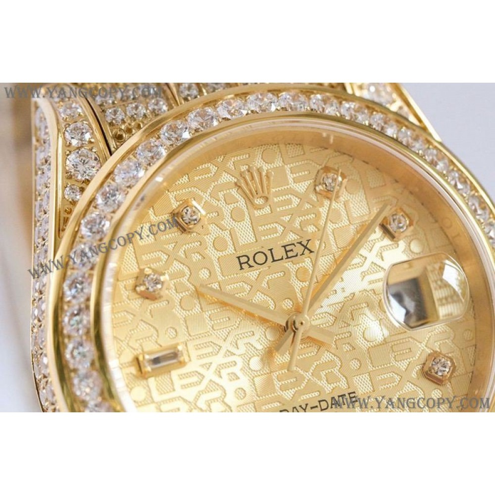 ロレックス 偽物 腕時計 デイトジャスト 41MM シャンパンダイヤモンドベゼル 18K roj46509