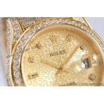 ロレックス 偽物 腕時計 デイトジャスト 41MM シャンパンダイヤモンドベゼル 18K roj46509